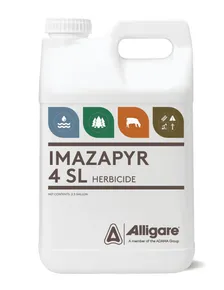 Alligare Imazapyr 4 SL Herbicide, 1 Quart — non-selective soil-residual herbicide — bare ground and site preparation product photograph on a plain background