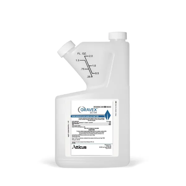 Atticus Gravex 20 EW Fungicide, 16 oz — systemic DMI fungicide concentrate product photograph on a plain background