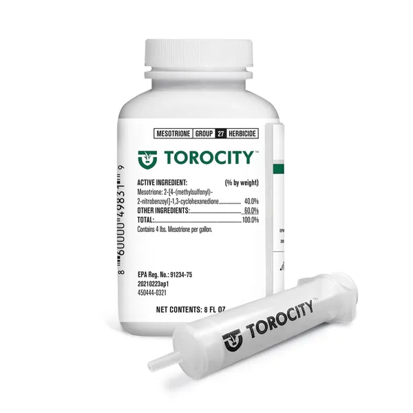 Atticus Torocity Mesotrione Herbicide, 8 oz — selective pre- and post-emergent herbicide product photograph on a plain background