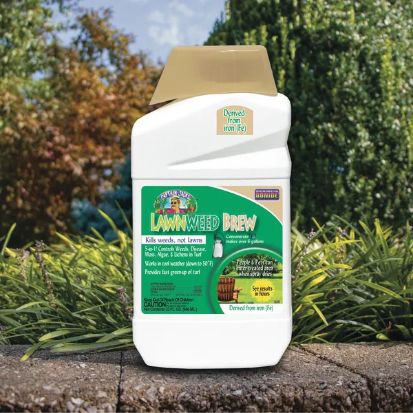 Bonide Captain Jack's Lawnweed Brew Concentrate — iron-based selective herbicide, manufacturer product photograph