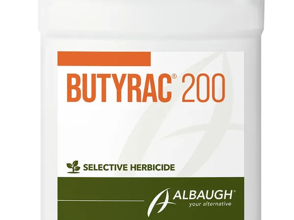 Albaugh Butyrac 200 Herbicide, 1 galón — fotografía de producto del herbicida selectivo para hoja ancha en leguminosas sobre fondo liso
