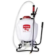 Chapin 64800 ProSeries diaphragm pump backpack sprayer — 4 gallon backpack sprayer product photograph on a plain background