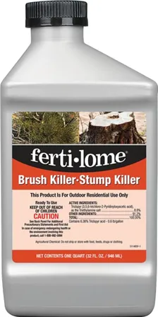 Fertilome Brush Killer & Stump Killer Concentrate, 32 oz — brush and stump herbicide product photograph on a plain background