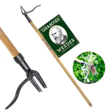Grampa's Weeder Original Stand-Up Weed Puller (4-Claw) — manual weed puller product photograph on a plain background