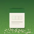Illustration of a straw mulch bag on a lawn