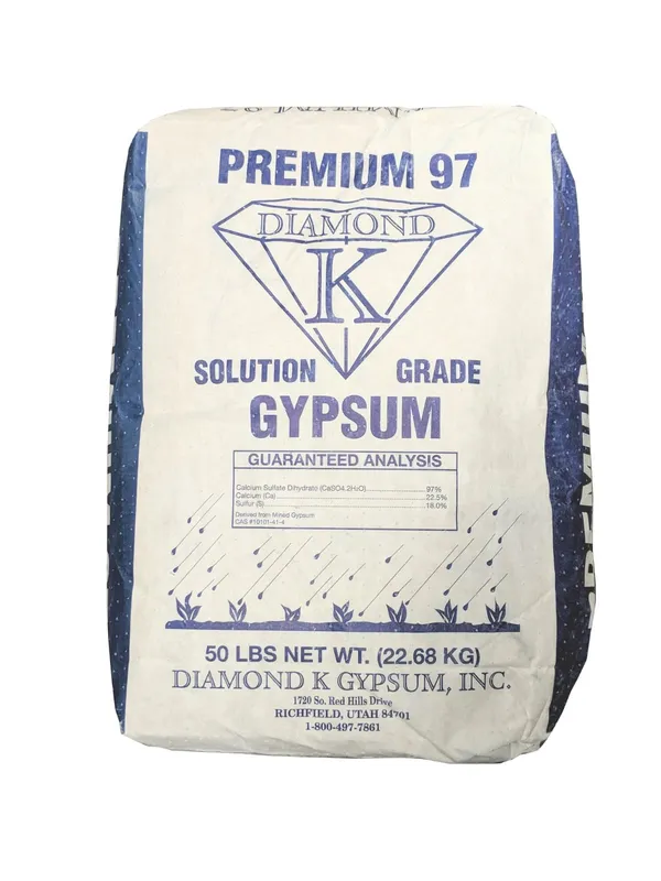 Greenway Biotech Gypsum Powder, Calcium Sulfate, 50 lb — soil amendment product photograph on a plain background
