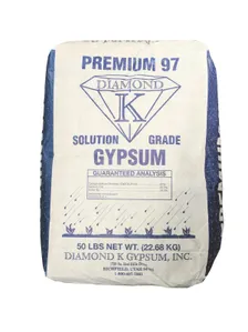 Greenway Biotech Gypsum Powder, Calcium Sulfate, 50 lb — soil amendment product photograph on a plain background