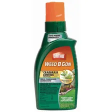Ortho Weed B Gon Plus Crabgrass Control โ post-emergent herbicide product photograph on a plain background