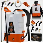 PetraTools HD4000 Battery Powered Backpack Sprayer — battery backpack sprayer product photograph on a plain background