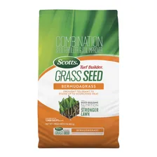 Scotts Turf Builder Grass Seed — Bermudagrass — grass seed product photograph on a plain background