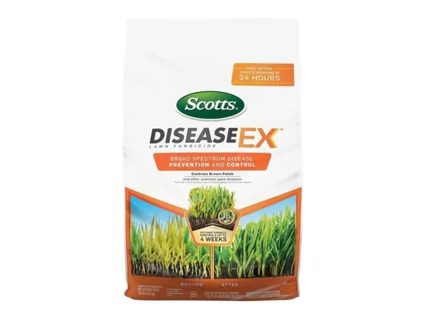 Scotts DiseaseEx Lawn Fungicide — fotografía de producto del fungicida sistémico sobre fondo liso