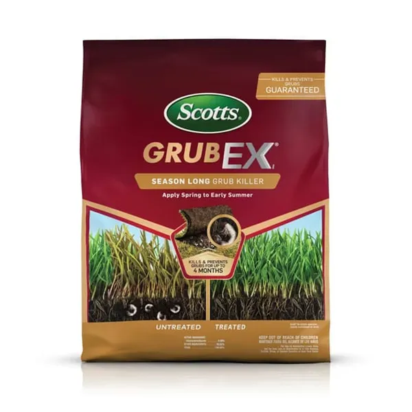 Scotts GrubEx1 Season Long Grub Killer — grub preventive product photograph on a plain background