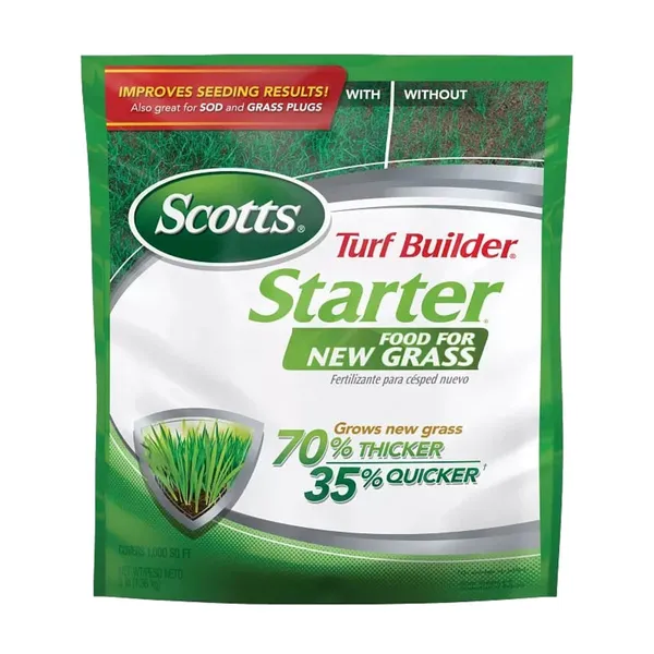 Scotts Turf Builder Starter Fertilizer for New Grass, 15 lb — starter fertilizer, 24-25-4 product photograph on a plain background
