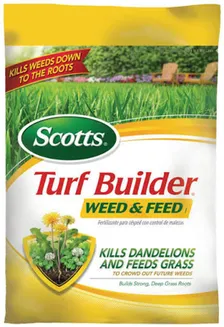 Scotts Turf Builder Weed & Feed₃ (28-0-3) — weed & feed, manufacturer product photograph