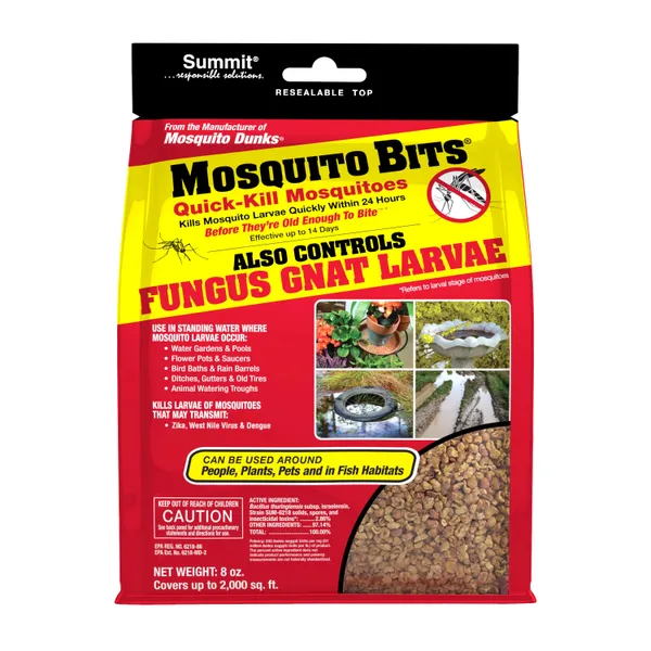 Summit Mosquito Bits, 30 oz — biological mosquito larvicide product photograph on a plain background