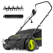Sun Joe AJ801E Electric Dethatcher and Scarifier — corded dethatcher product photograph on a plain background
