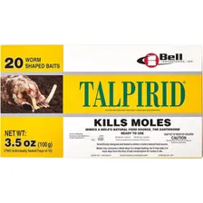 Bell Laboratories Talpirid Mole Bait Worms (20 count) โ bromethalin mole bait product photograph on a plain background