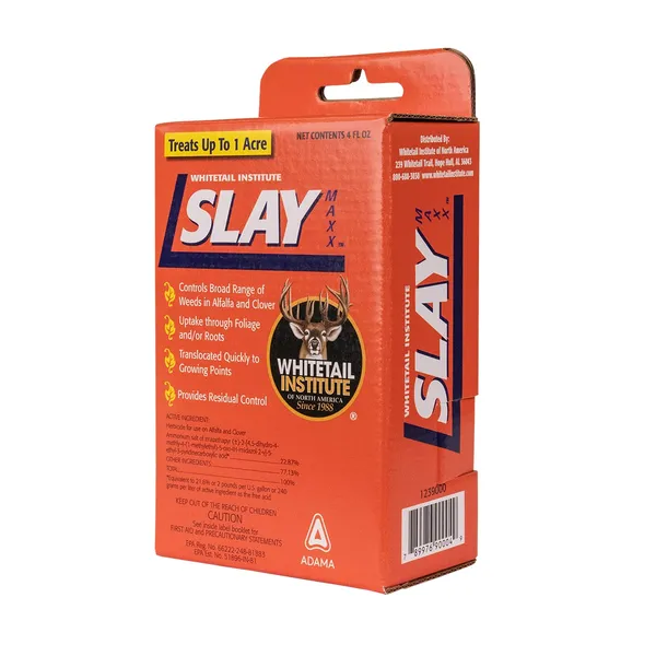 Whitetail Institute Slay Selective Broadleaf Herbicide — selective broadleaf herbicide for legume food plots product photograph on a plain background